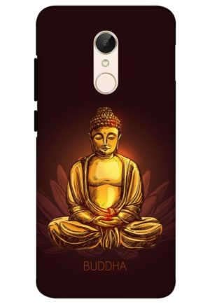 gold budha printed mobile back case cover