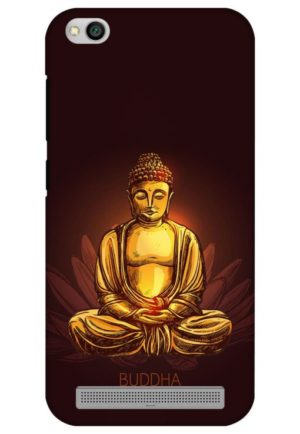 gold budha printed mobile back case cover
