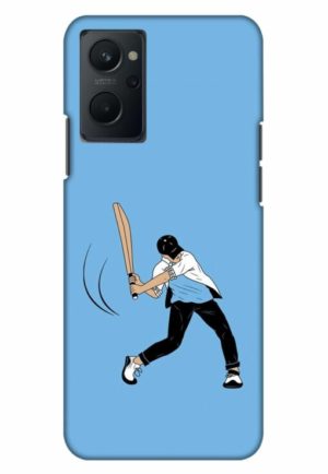 gully cricket lover printed mobile back case cover for realme 9i