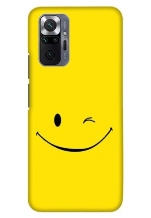 happy smiley printed designer mobile back case cover for Xiaomi redmi note 10 pro - redmi note 10 pro max