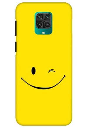happy smiley printed designer mobile back case cover for redmi note 9 pro - redmi note 9 pro max - poco m2 pro - redmi note 10 lite