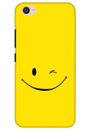 happy smiley printed mobile back case cover for vivo v5, vivo v5s, vivo y66, vivo y67, vivo y69