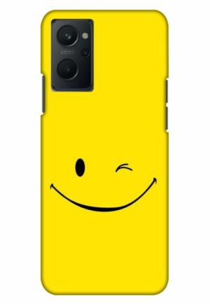 happy smily printed mobile back case cover for realme 9i