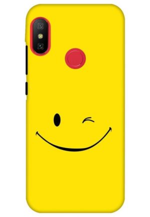 hapyy smiley printed designer mobile back case cover for Xiaomi Redmi 6 pro
