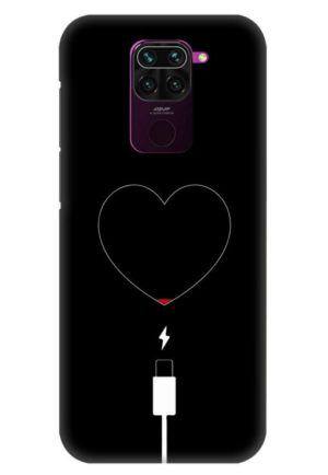 heart blood pump charger printed designer mobile back case cover for redmi note 9