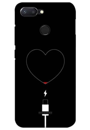 heart pump blood charger printed designer mobile back case cover for Xiaomi Redmi 6