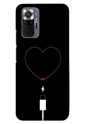 heart pump blood charger printed designer mobile back case cover for Xiaomi redmi note 10 pro - redmi note 10 pro max
