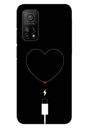 heart pump blood charger printed designer mobile back case cover for mi 10t - mi 10t pro