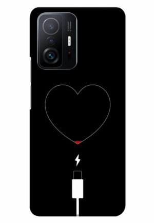heart pump blood charger printed designer mobile back case cover for mi 11t - 11t pro