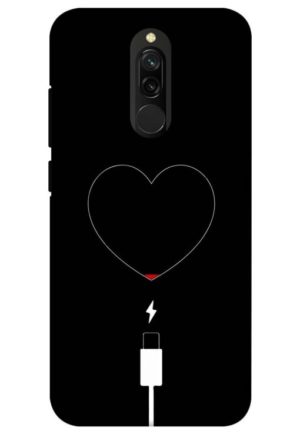 heart pump blood charger printed designer mobile back case cover for redmi 8
