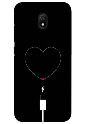 heart pump blood charger printed designer mobile back case cover for redmi 8a