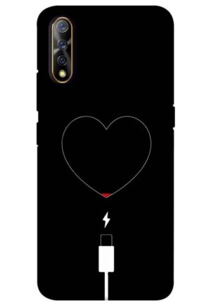 heart pump blood charger printed mobile back case cover for vivo s1, vivo z1x