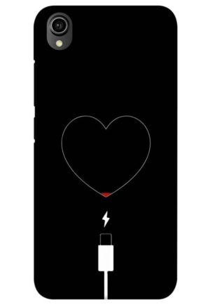 heart pump blood charger printed mobile back case cover for vivo y90, vivo y91i