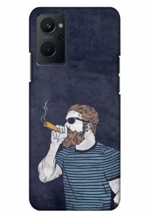 high dude smoking printed mobile back case cover for realme 9i
