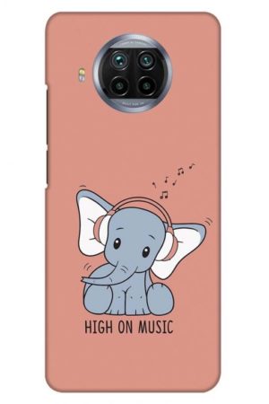 high on music printed designer mobile back case cover for mi 10i