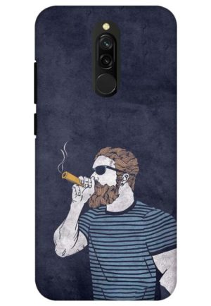 igh dude printed designer mobile back case cover for redmi 8