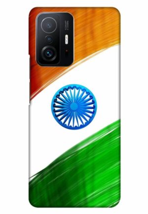 india flag printed designer mobile back case cover for mi 11t - 11t pro
