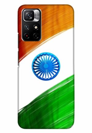 india flag printed designer mobile back case cover for xiaomi redmi note 11t 5g - poco M4 pro 5g