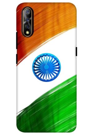 india flag printed mobile back case cover for vivo s1, vivo z1x