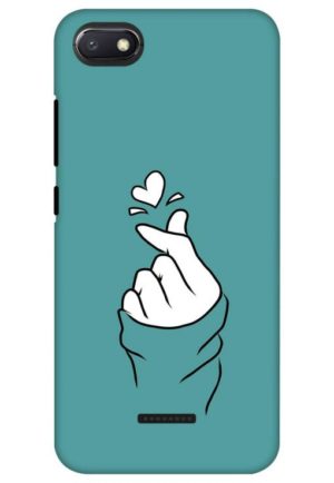 korean heart printed designer mobile back case cover for Xiaomi Redmi 6a