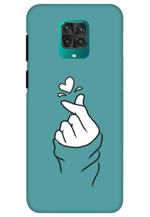 korean heart printed designer mobile back case cover for redmi note 9 pro - redmi note 9 pro max - poco m2 pro - redmi note 10 lite