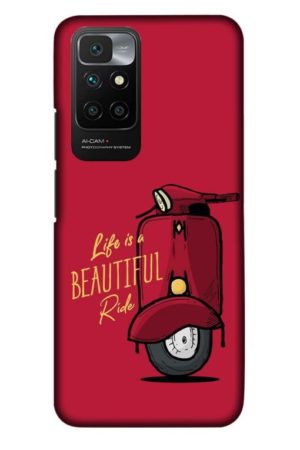 life is beautifull ride printed designer mobile back case cover for Xiaomi redmi 10 Prime