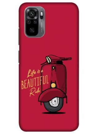 life is beautifull ride printed designer mobile back case cover for Xiaomi redmi note 10 - redmi note 10s