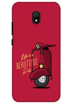 life is beautifull ride printed designer mobile back case cover for redmi 8a