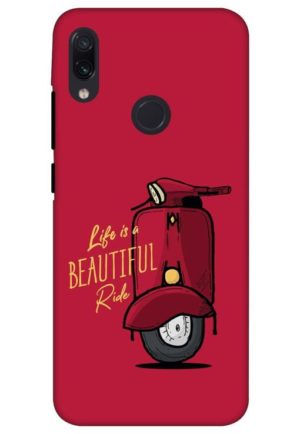 life is beautifull ride printed designer mobile back case cover for redmi note 7