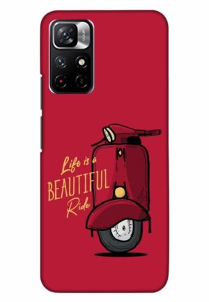 life is beautifull ride printed designer mobile back case cover for xiaomi redmi note 11t 5g - poco M4 pro 5g