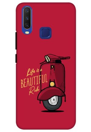 life is beautifull ride printed mobile back case cover for vivo y12, vivo y15 , vivo y17, vivo u10