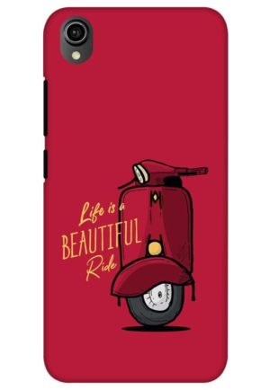 life is beautifull ride printed mobile back case cover for vivo y90, vivo y91i