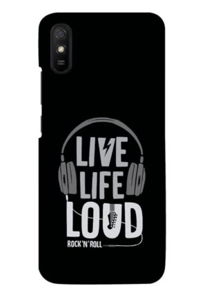 live life loud printed designer mobile back case cover for redmi 9A - redmi 9i - redmi 9A sport - redmi 9i sport