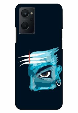 lord shiva face printed mobile back case cover for realme 9i