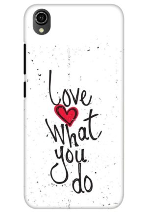 love what you do printed mobile back case cover for vivo y90, vivo y91i