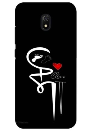 maa paa printed designer mobile back case cover for redmi 8a