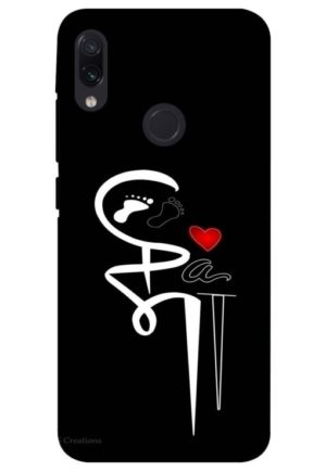 maa paa printed designer mobile back case cover for redmi note 7
