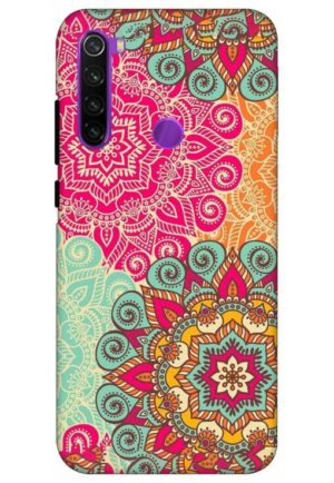 manadala printed designer mobile back case cover for redmi note 8