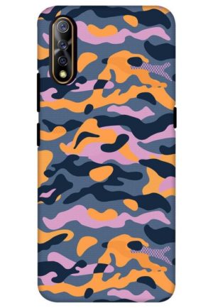militry army pattern printed mobile back case cover for vivo s1, vivo z1x