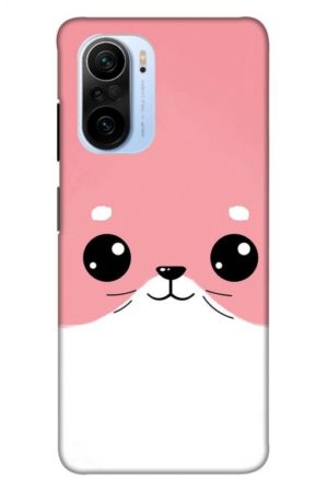 minimal pink piggy printed designer mobile back case cover for mi 11x - 11x pro