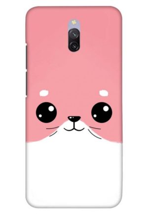 minimal pink piggy printed designer mobile back case cover for redmi 8a dual