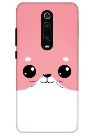 minimal pink piggy printed designer mobile back case cover for redmi k20 - redmi k20 pro