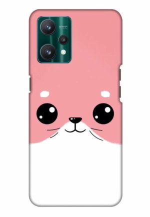minimal pink piggy printed mobile back case cover for realme Realme 9 4G - Realme 9 Pro Plus 5G - Realme 9 pro