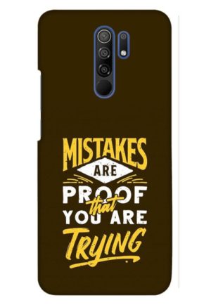 mistake are proud that you are tring printed designer mobile back case cover for redmi 9 prime - poco m2