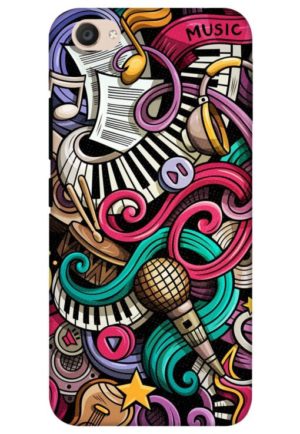 music instrument printed mobile back case cover for vivo v5, vivo v5s, vivo y66, vivo y67, vivo y69