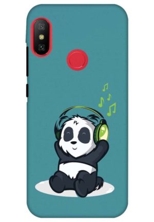 music panda printed designer mobile back case cover for Xiaomi Redmi 6 pro