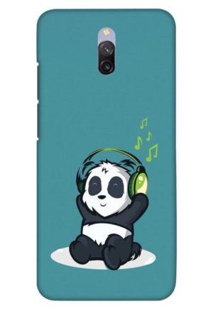 music panda printed designer mobile back case cover for redmi 8a dual