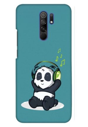 music panda printed designer mobile back case cover for redmi 9 prime - poco m2