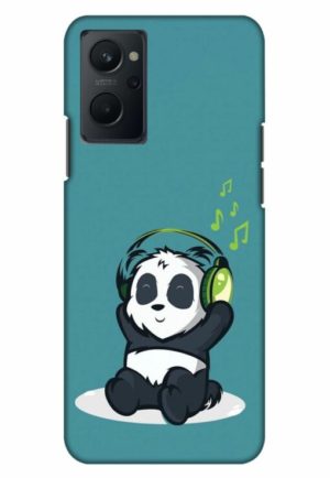 music panda printed mobile back case cover for realme 9i