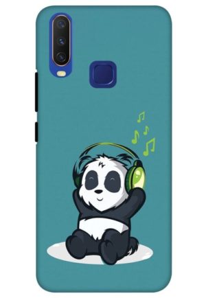 music panda printed mobile back case cover for vivo y12, vivo y15 , vivo y17, vivo u10